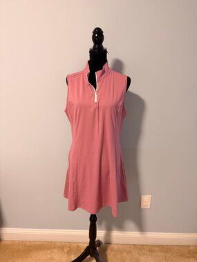 Tennis Golf Active Dress with Matching Shorts- XL Pink